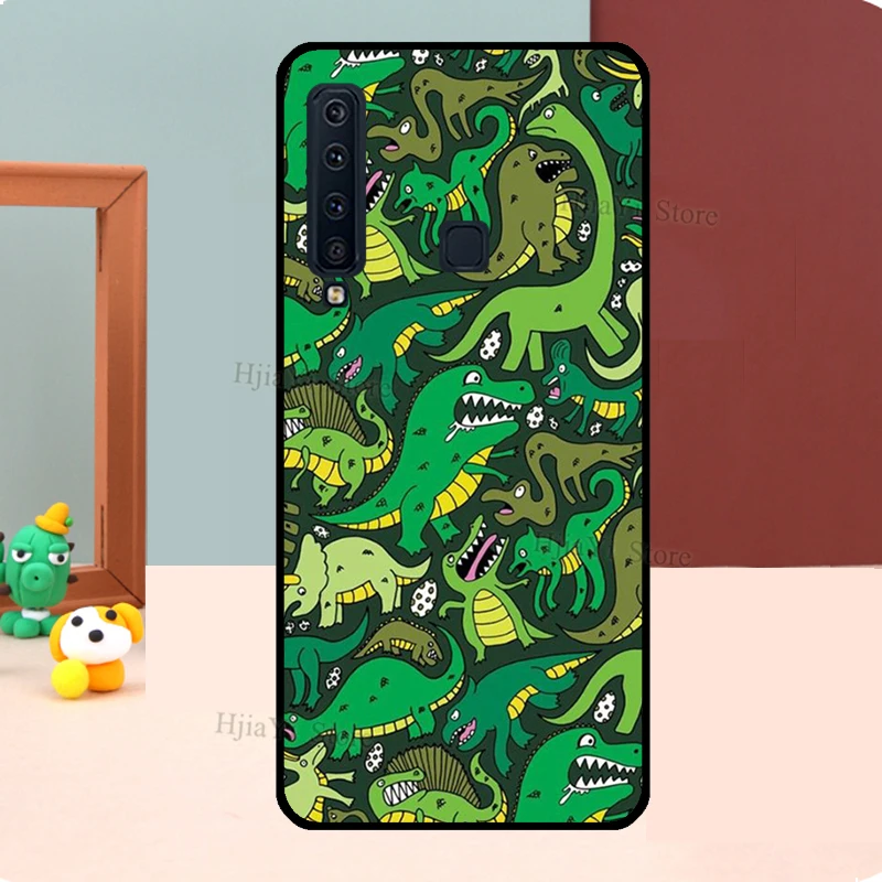 Fun Dinosaur Pattern Dino For Samsung Galaxy J7 J3 J5 2017 A3 A5 2016 J4 J6 A6 A8 Plus J2 Core J8 2018 Phone Case image 6