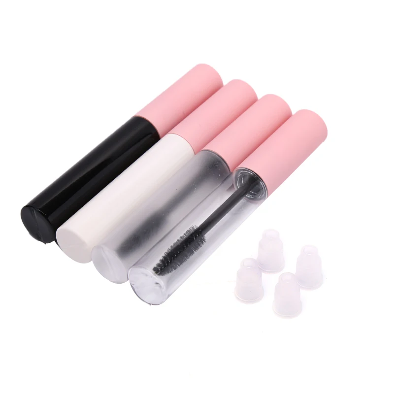 

10ml Empty Mascara Tube Clear Revitalash Eyelash Bottle Frosted White,Pink Lid Cosmetic Packing Container