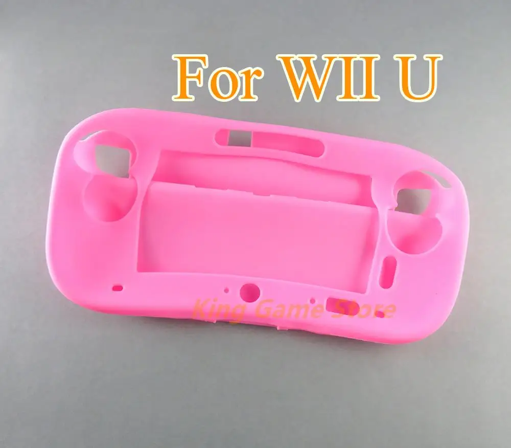 1pc For Wii U Soft Silicone Rubber Case Full Body Protector Gel Case Cover Skin Shell Case for Wii U Gamepad Controller