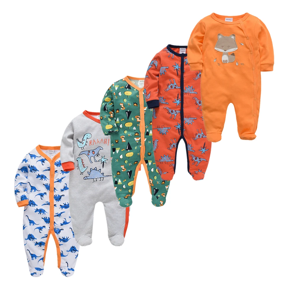 3pcs 5pcs Baby Pyjamas Girl Boy Pijamas bebe fille Cotton Breathable Soft ropa bebe Newborn Sleepers Baby Pjiamas