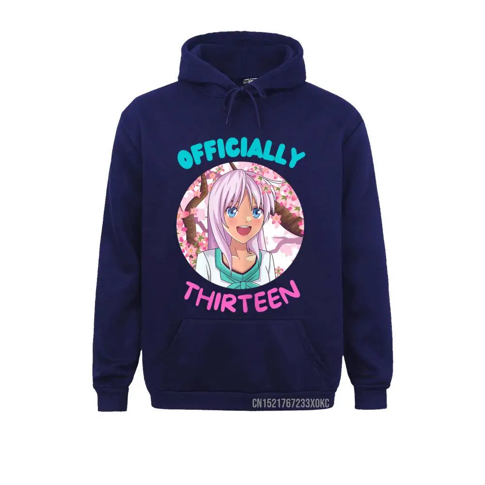 Girls' 13th Birthday Anime Manga Thirteen Happy Birthday Hoodie Sweatshirts Autumn Hoodies For Men Funny Printed Sweatshirts