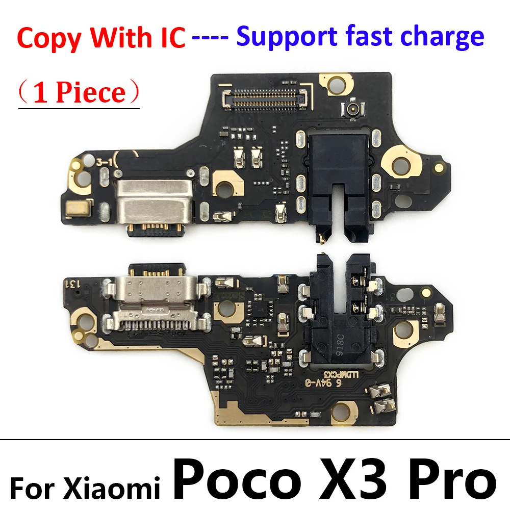 Imagem -03 - Porta de Carregamento Usb Dock Charger Connector Board Cabo Flex para Xiaomi Redmi Note 8t 9s 10s 11 Pro 4g 5g 9a 8a 30 Peças