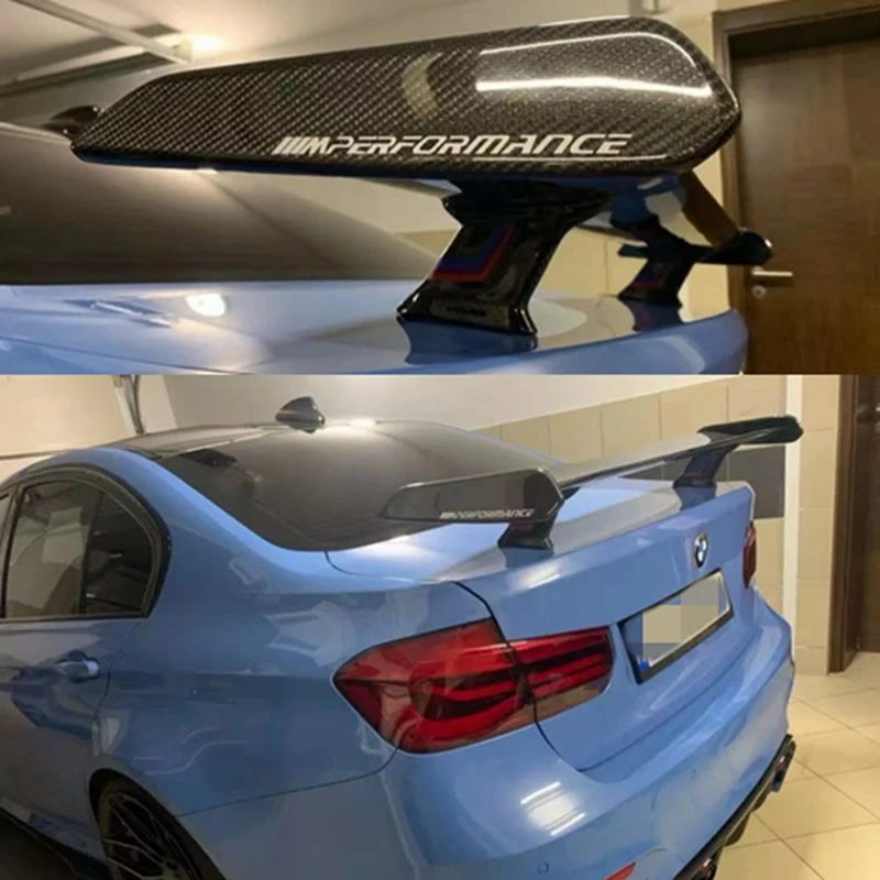 M Performance Style For BMW M1 M3 M4 M5 M6 F10 F30 G30 GT spoiler Carbon Fiber Rear Spoiler Wing Trunk Boot Cover Car Styling