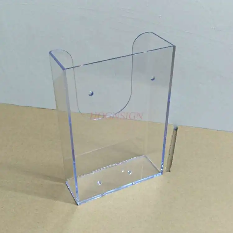Wall-mounted A6 single-sheet rack Acrylic display rack Wall-mounted tri-fold page rack Coloring page leaflet information rack
