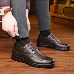 Men Casual Shoes Leather Men Business Men's Oxford Shoes Breathable  Men Dress Shoes Moccasins Loafers zapatillas hombre