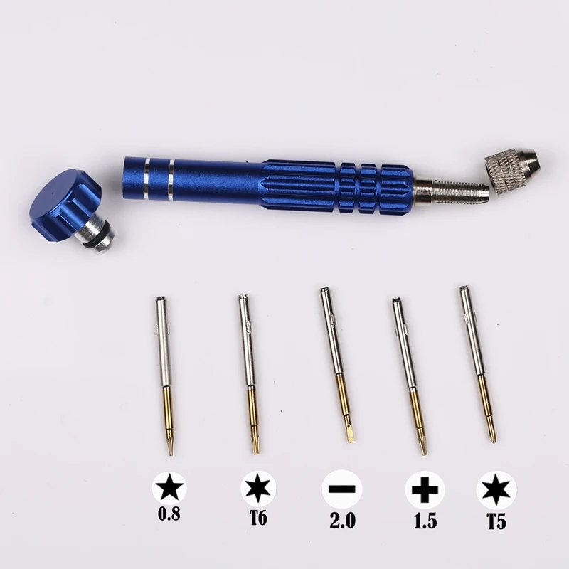 5 in 1 Screwdriver Repair Tool kit  5-point star 0.8 phillips 1.5 FOR iphone 4/5/6 sony Nokia Lumia Motorola Samsung LG htc