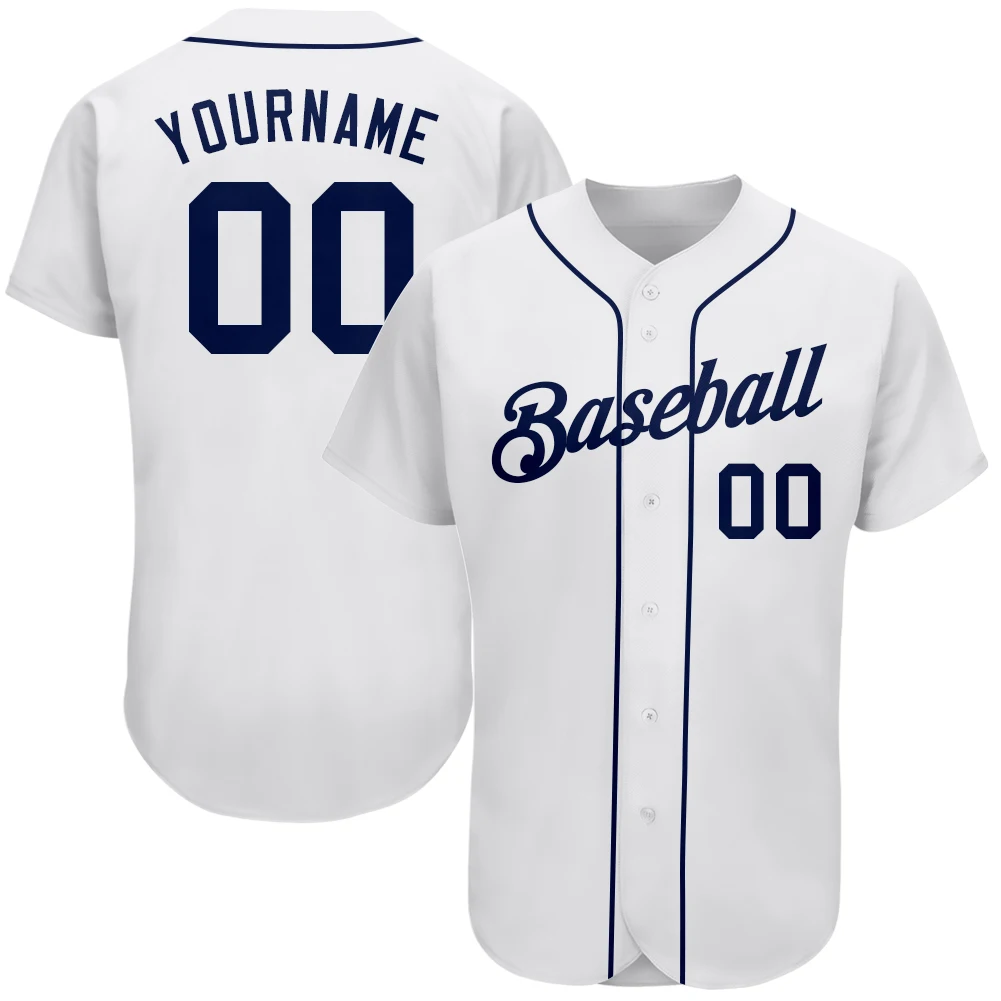 Custom Baseball Jersey Printing Player Name Number Sports Soft Breathable Short Shirt