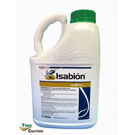 Foliar fertilizer ISABION is used in the phase of greatest growth as organic nutrient and biostimulant of vegetation in all types of crops, product of the highest quality with proven results