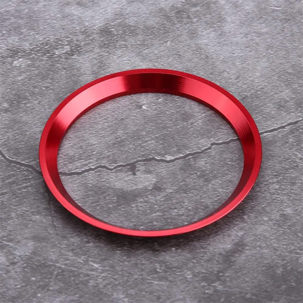 Car Steering Wheel Ring Cover Trim Aluminum Alloy Auto Interior Part  for Mercedes Benz CLA GLK A Class W204 W246 W176 W117 Red