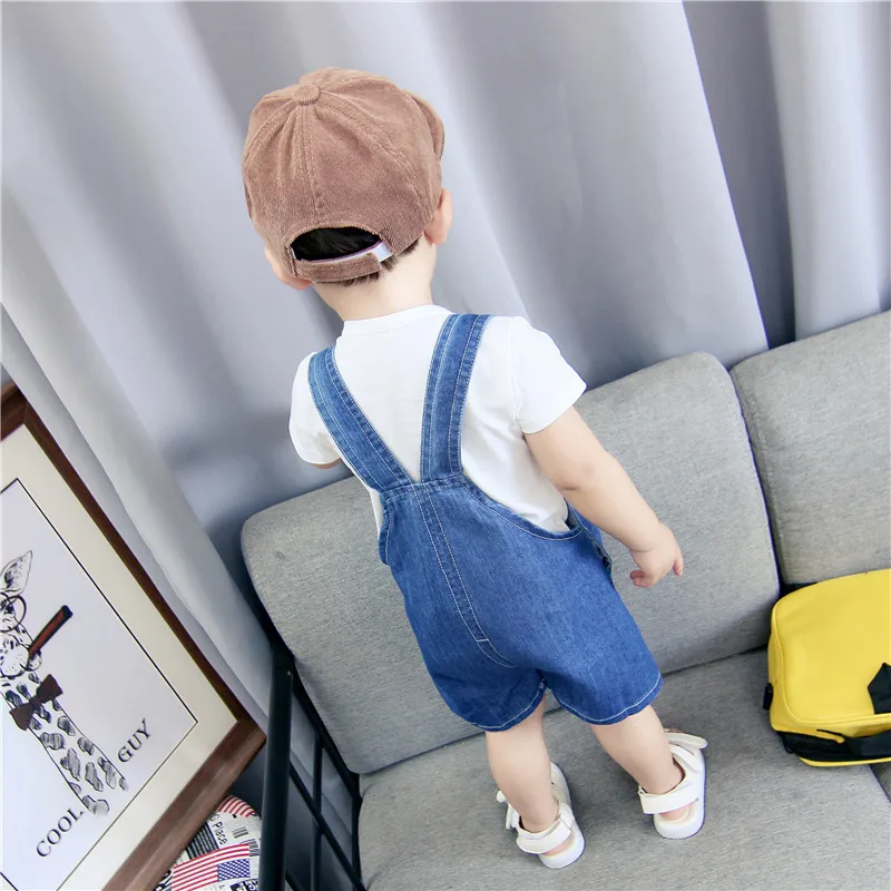 Baby Shorts Summer Baby Boys Trousers Children Pants 1-3 Years Litter Kids Denim Clothes Baby Jeans Overalls Boy One-piece