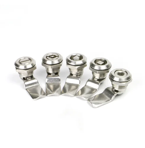 Imagen 2 del producto 1 Juego de cerradura de panel de cerradura de gabinete de distribución de energía de 22mm, cerradura de acero inoxidable 304, cerradura de gabinete de leva, caja de hojalata,