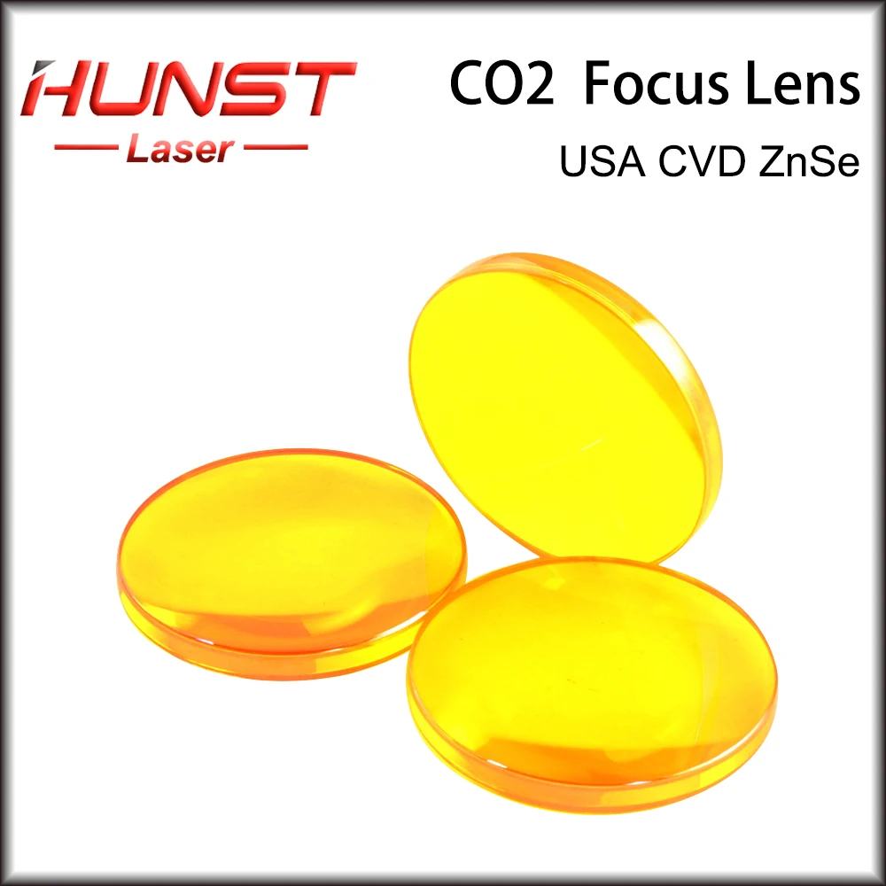 Imagem -02 - Lente Laser para Máquina de Corte e Gravura Peças de Reposição Eua Znse Mirro Dia 12 18 19 20 25 mm Foco 38.1 50.8 63.5 mm Hunst-co2