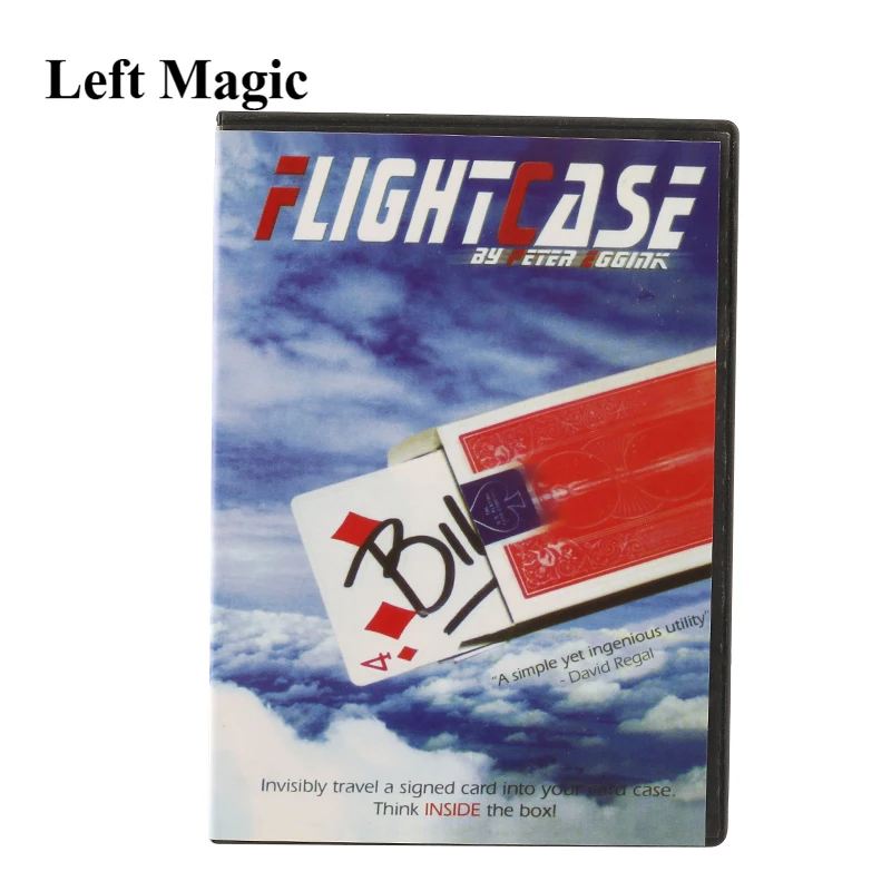 Flight Case (Gimmick + DVD) Magic Tricks Card Close Up Street Stage Mental Magic Props Gimmick Prop Accessories