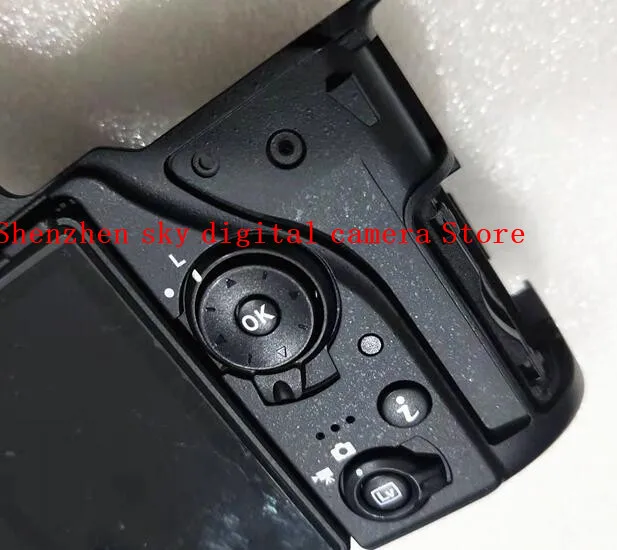 NEW For Nikon D7500 Back Cover Rear Shell Case with LCD Display Screen Window Protector Button Hinge Flex Cable Camera Parts