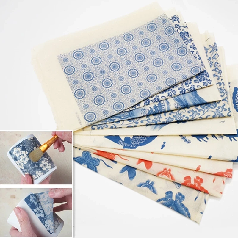 Pottery Ceramics Clay Transfer Paper Glaze Underglaze Colored Flower Paper Jingdezhen High Temperature DIY Decal Paper