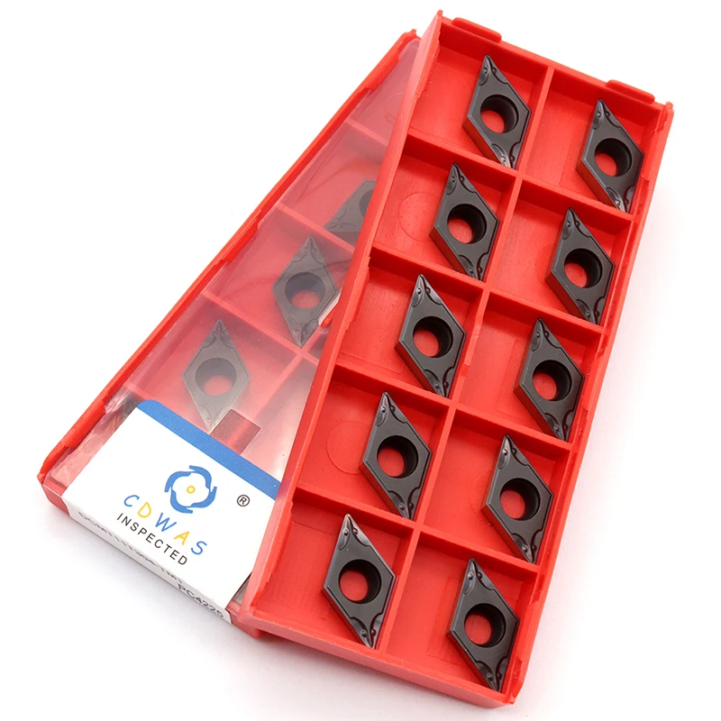 Outil de tournage interne DCMT11T304 TM1 PC4225, Inserts en carbure bicolore de haute qualité, CNC, coupe-tour pour l'acier