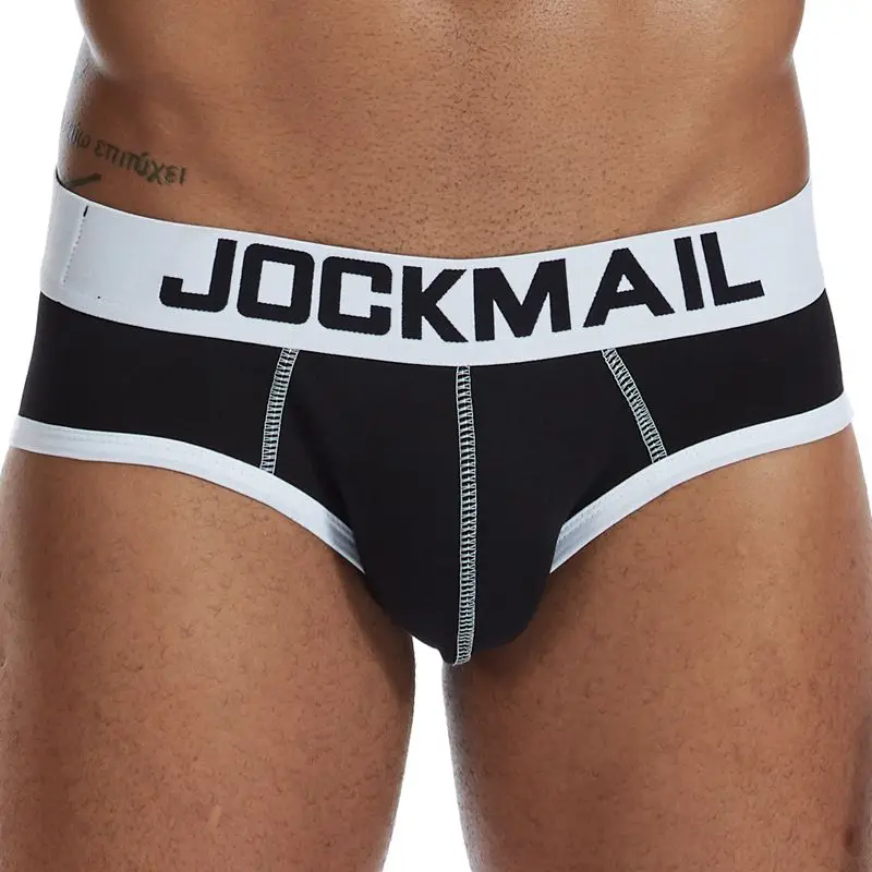 Jockmail 2020 New Shorts Sexy Men Underwear Men Briefs Cotton Underpants Gay Mens briefs Cuecas Men Brief Bikini Man Srting