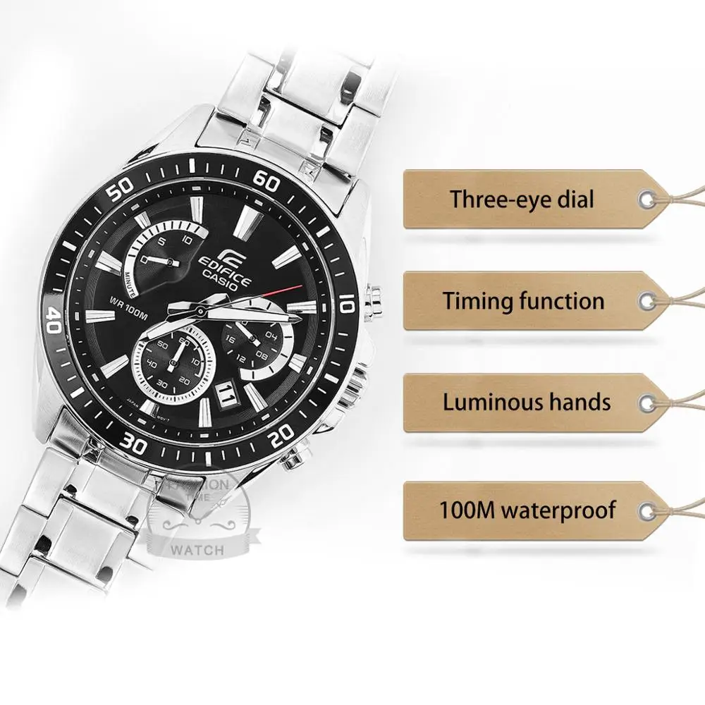 Casio watch Edifice watch men top luxury set quartz 100m Waterproof Chronograph men watch Sport military Watch relogio masculino