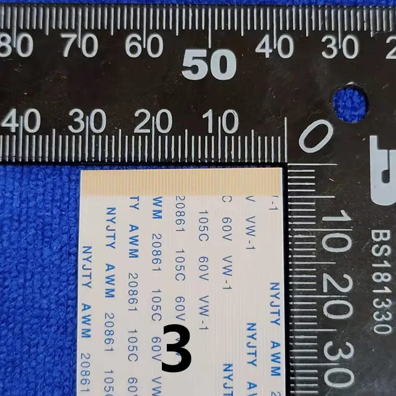 100Pcs/Lot  New E129545 AWM 20861 20706 1 A 105C 60V VW-1 50P 55P 60P 68P 80P 96P Same face belt hook Length selection