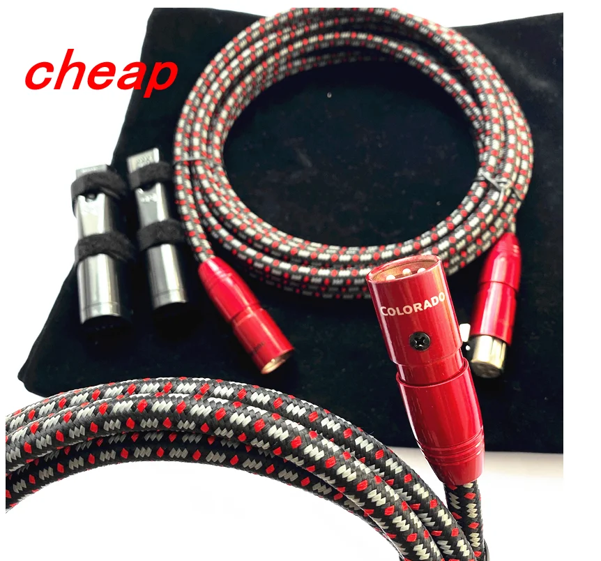 Free Shipping---Hi-End COLORADO XLR Interconnect Audio Cables with 72V DBS