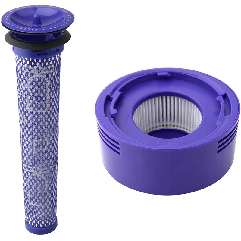 Top Deals Pre Filter + HEPA Post-Filter Kit for Dyson V7, V8 Cordless Vacuum, Replacement Pre-Filter and Post- Filter