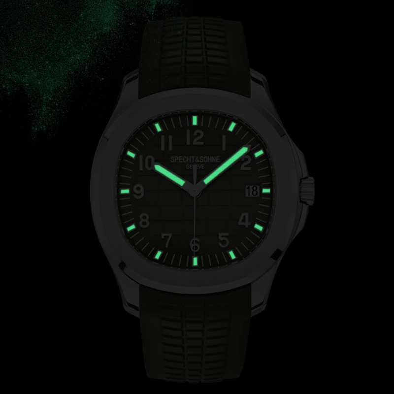 New Luxury Brand Mens Automatic Watches Green Rubber Military Clocks Mechanical Watch Stainless Steel Sports Watch Reloj Hombre