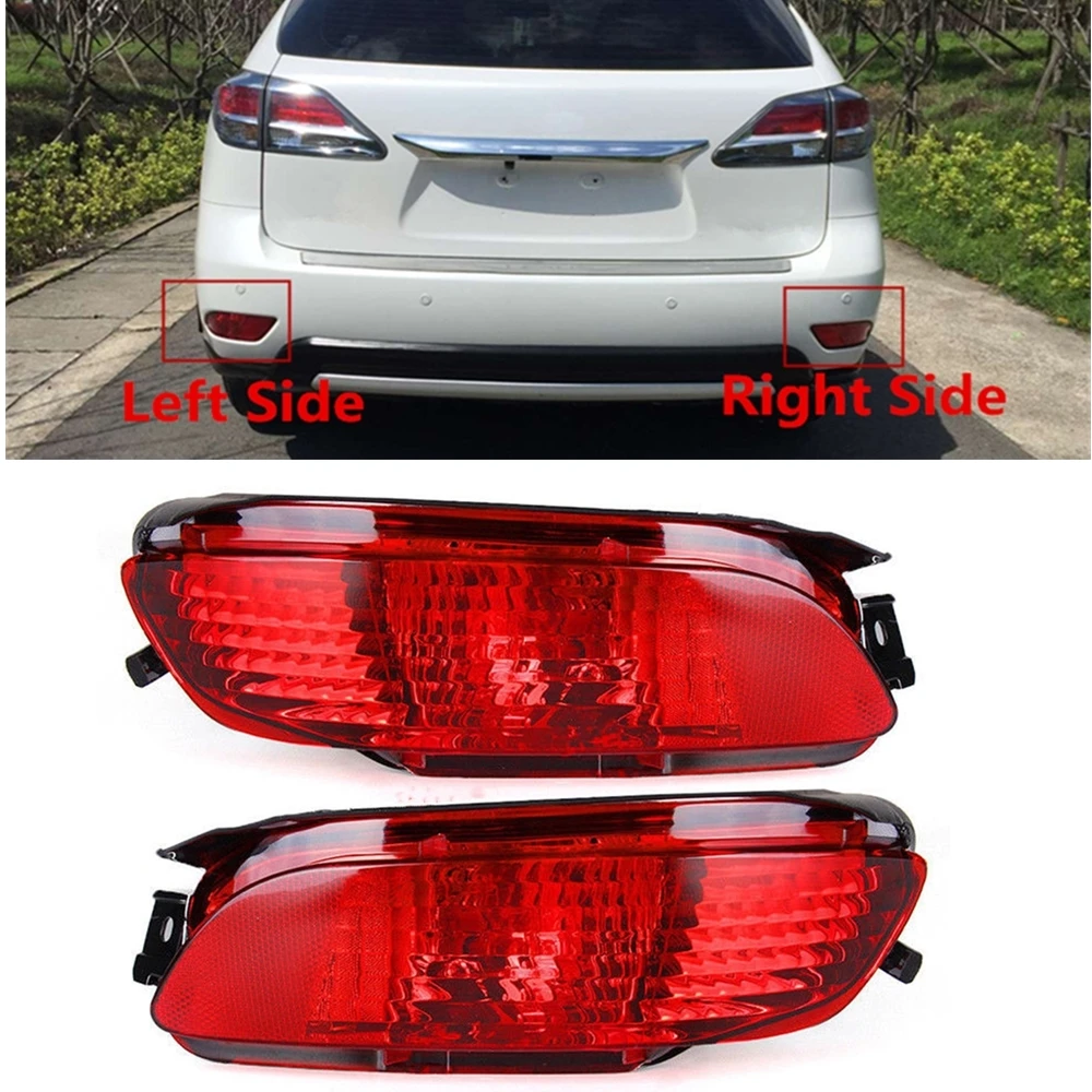 

For Lexus RX300 RX330 RX350 2004-2009 Rear Bumper Fog Light Trunk Diffuser Cover Red Reflector Tail Signal Lamp Taillight Bulb