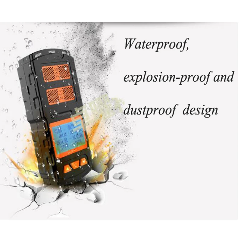 4-in-1 Gas Detector Toxic And Harmful Portable Flammable Oxygen Carbon Monoxide Hydrogen Sulfide Detection Alarm Instrument