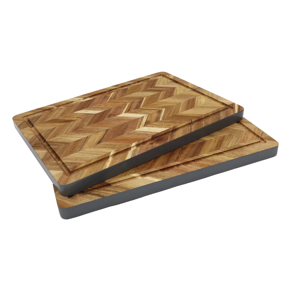

Jaswehome 2021 New Acacia Wood Cutting Board With Juice Groove Rectangle End Grain Chopping Serving Boards Wooden Butcher Block