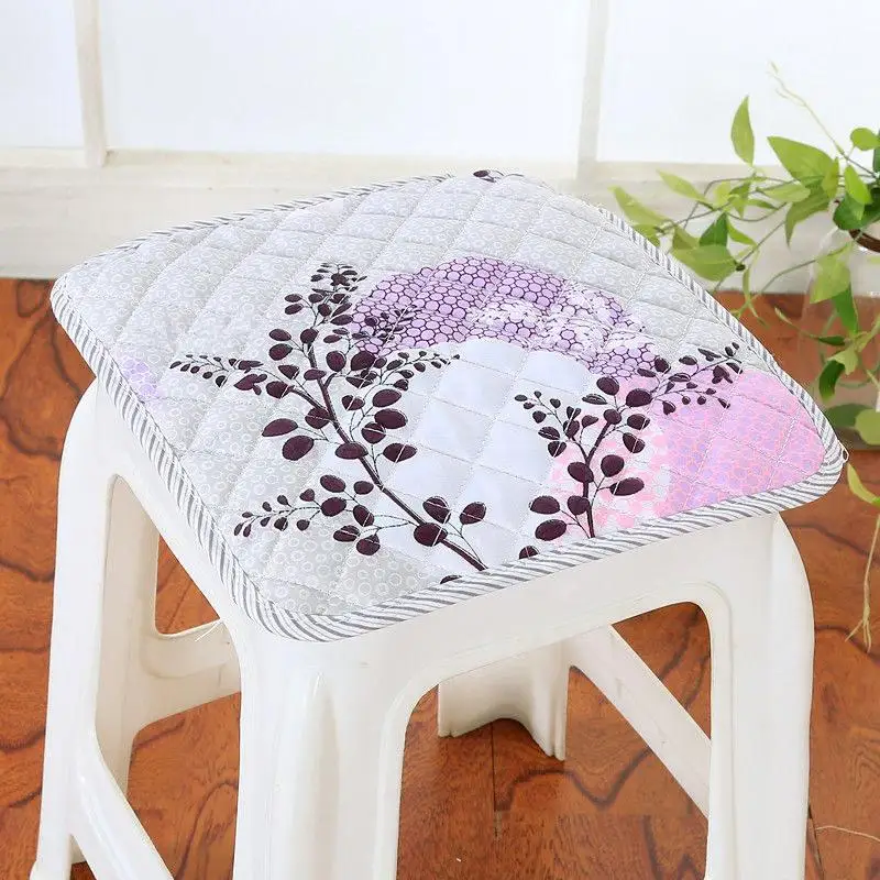 35 Square Chair Cushion 20 Colors quilted Soft Pad Breathable Bind Seat Cushion  Size 30*30cm Quilted Thicken Chair Cushion