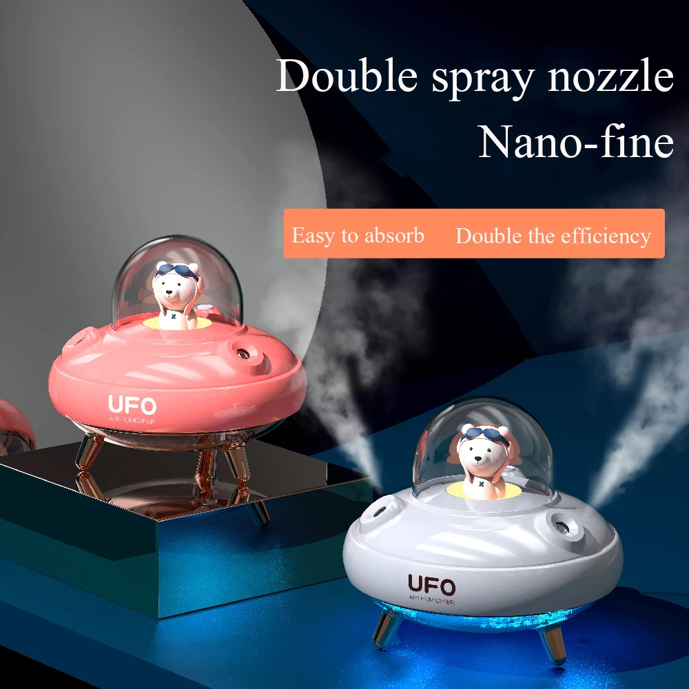 

Electric Double Spray Nozzle Aroma Diffuser Air Humidifier 400ML Ultrasonic Cool Mist Maker Fogger LED Essential Diffuser