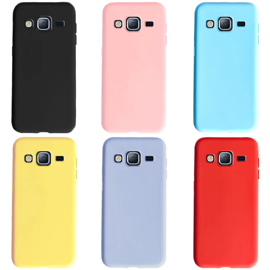 Candy Color Case For Samsung Galaxy J5 2015 Case Soft Silicone TPU Back Cover Phone Case For Samsung J5 2015 J500 J500F J500H