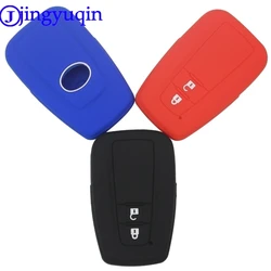 jingyuqin Remote Silicone Car Key Fob Cover Case Shell Skin Holder Protect For Toyota CHR C-HR 2017 Prius 2 Buttons Accessories