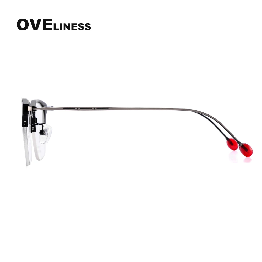 خفيفة نصف إطار نظارات للقراءة النظارات طويل النظر نظارات الرجال النساء + 0.25 0.5 0.75 1 1.25 1.5 1.75 2 2.25 2.5 2.75 3