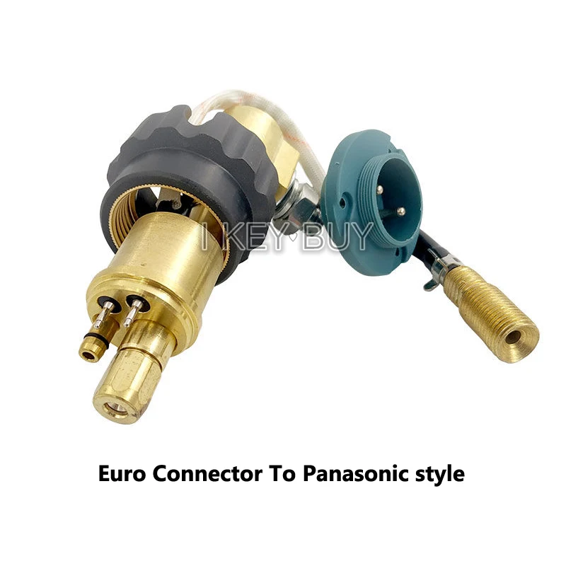 European-style CO2 Welding Torch For Panasonic Gas Shield Welder Mig Mag Torches Convert Connector Binzel Wire Feeder