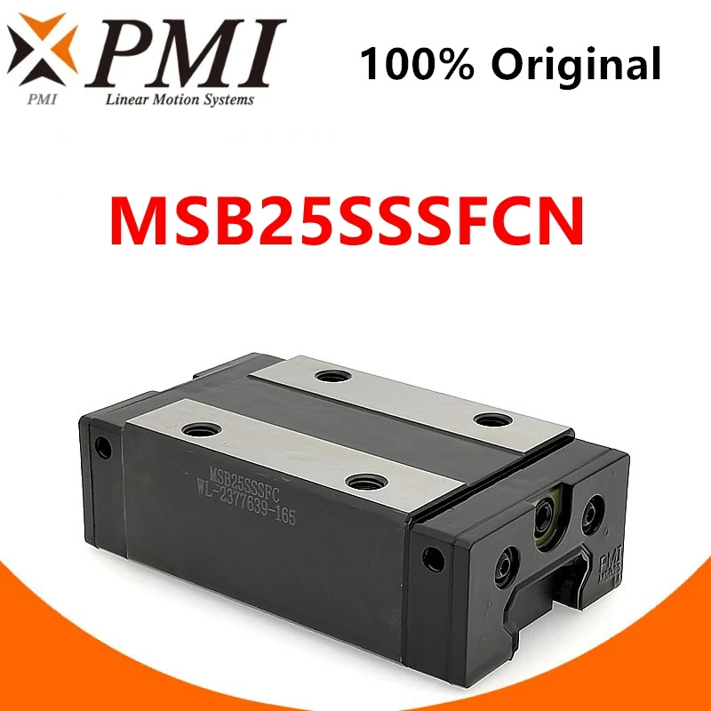Original Taiwan PMI MSB25S MSB25S-N MSB25SSSFCN Linearführungsschlittenblock für CO2-Lasermaschine CNC-Fräse – Detail 2