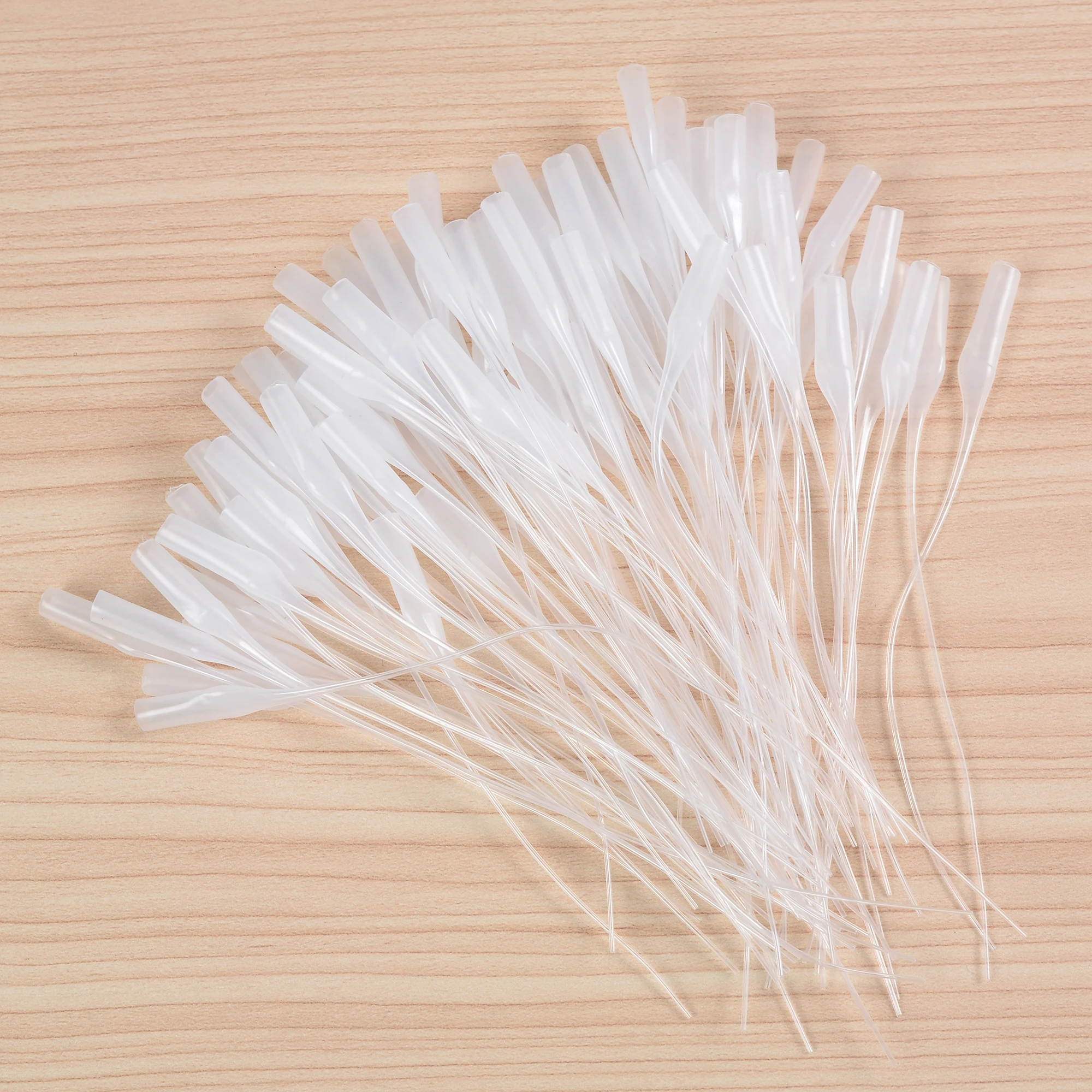 100 Pcs Glue Micro-Tips Plastic Glue Bottle Glue Extender Precision Applicator for Crafting, Lab Dispensing, Adhesive Dispensers