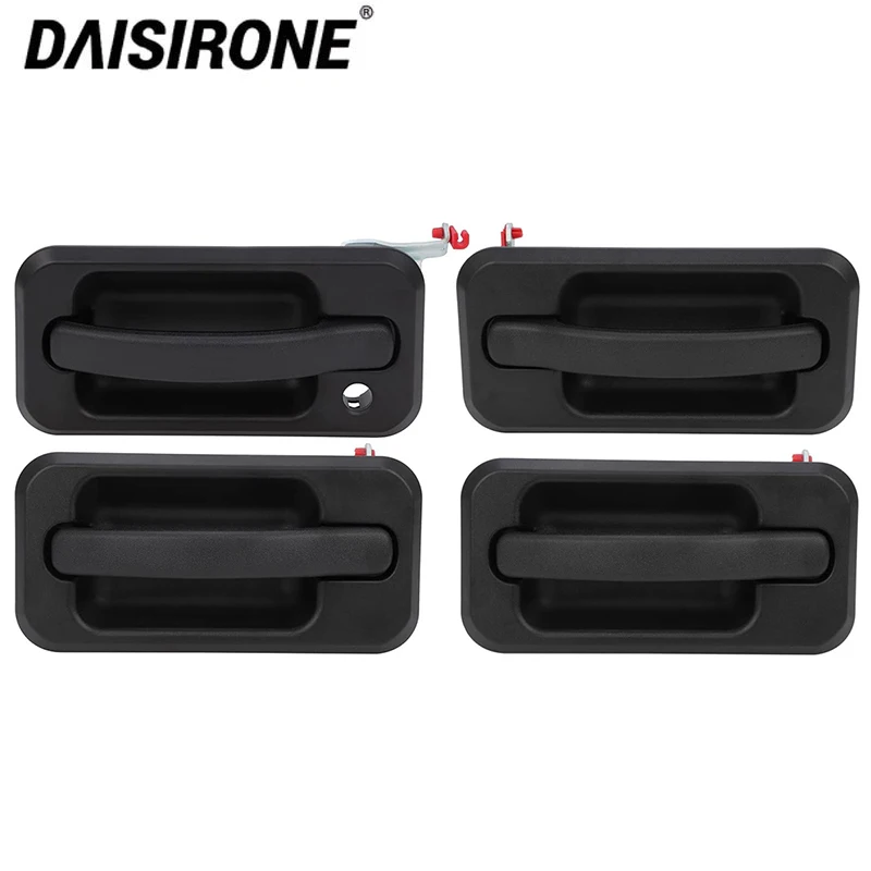 4Pcs Exterior Outside Door Handle Set For Hummer H2 Black Textured 131609870457 15104792 10360326