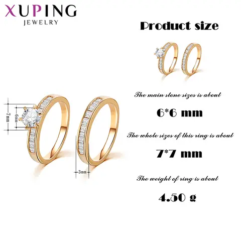 Xuping Smycken Mode Högkvalitativ Klassisk Charmig Kärleksring för Män Kvinnor Alla hjärtans dag Bröllopspresenter 12888 6 best sales Xuping smycken i rostfritt stål - №2