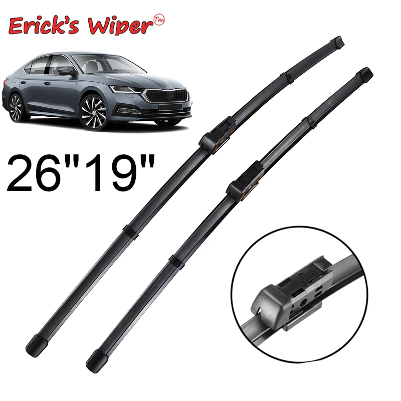 Erick's Wiper LHD Front Wiper Blades For Skoda Octavia A8 2019 - 2023 Windshield Windscreen Window Car Rain Brushes 26