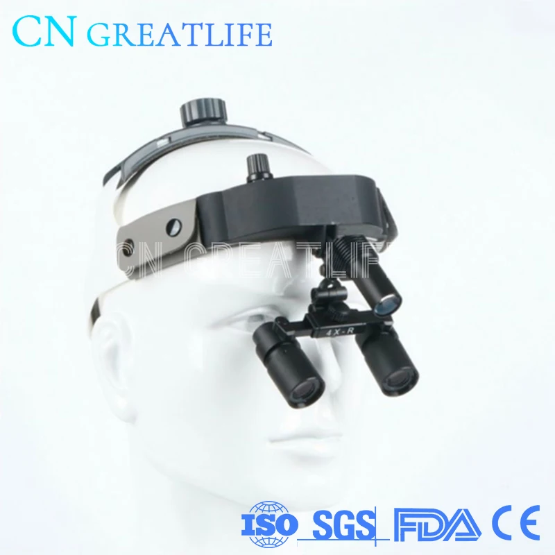 4X Led Headlamp Dental Dental Magnifying Loupes Headlamp Surgical Surgical Glasses Loupes 4x Dental Loupes Light with Led Light