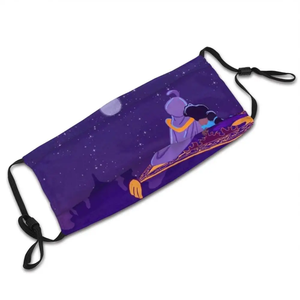 Maschera di Aladdin filtro lavabile fai da te Pm2.5 bocca trend Aladdin Jasmine Magic Carpet Kids Dreamworld Movie Musical