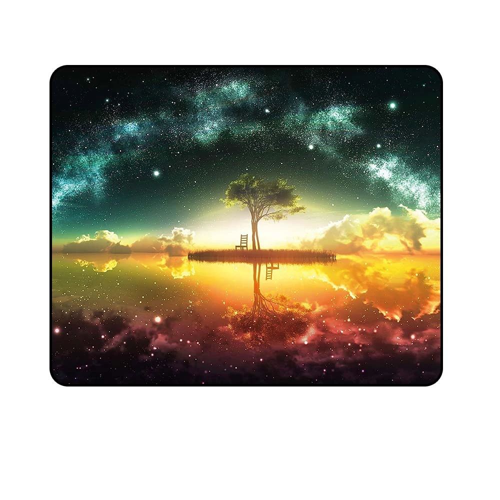 Kühlen Starry Sky Raum Kleine Gaming Maus Pad Locking Rand Matte PC Computer Laptop Maus Pad Gamer Weiche Büro Mäuse matten 18x22cm