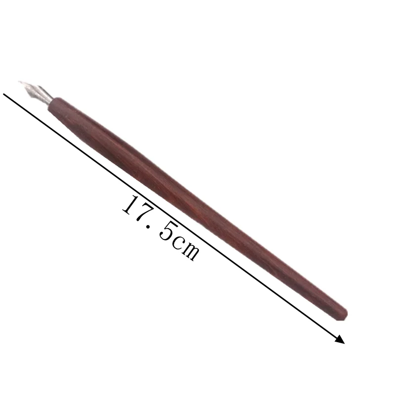 Natural retro mahogany dip ink pen Stationery supplies pen houndstooth