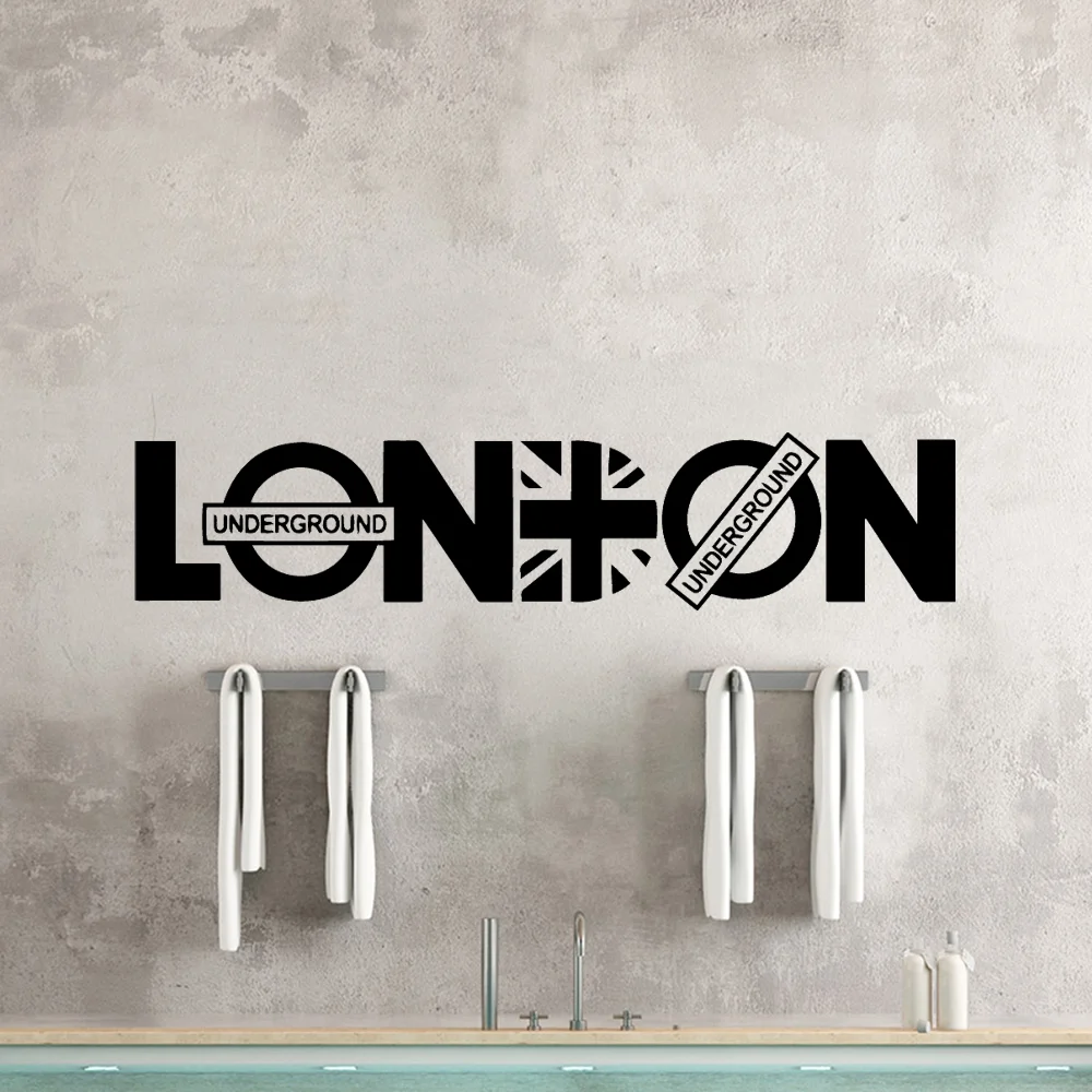 Naklejki 3D London Flag Frase winylowe naklejki ścienne tapety na pomieszczenie biurowe naklejki ścienne do salonu winylowe Mural