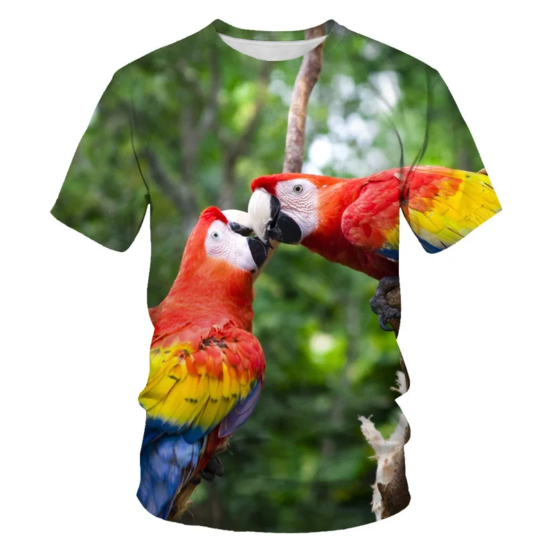 Animal T-shirt 3d Print Casual  Little Bird Summer Breathable Elasticity Strong  High Quality Tees Funny Crewneck Jacket