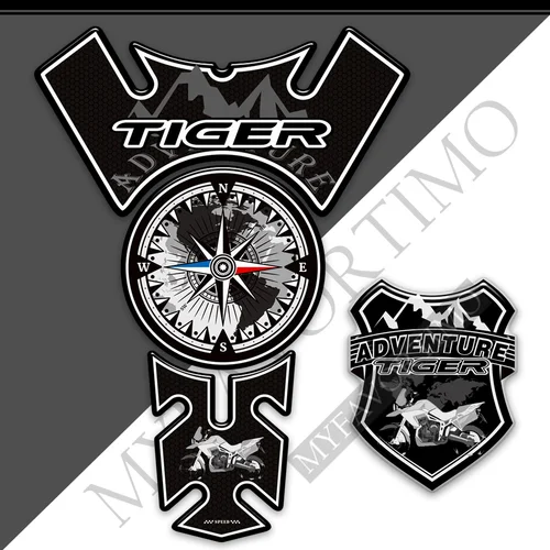 Imagen 1 del producto Para Triumph TIGER 800 900 1200 1050 pegatinas tipo almohadilla de depósito maletero fundas de equipaje Protector de aventura carenado parabrisas guardamanos