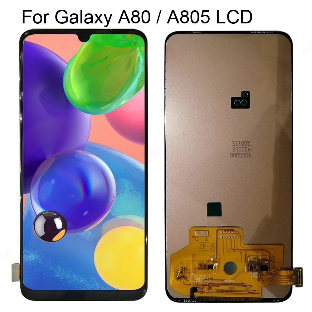 

6.7'' OLED LCD For Samsung Galaxy A80 SM-A80 A805 A90 A905 LCD Display Touch Screen Digitizer Assembly Replacement