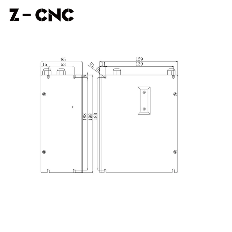 L'alimentazione elettrica DY10 Pwr del Laser di Co2 di Z-CNC per la cassa blu di Hongyuan di 50-80W HY sostituisce MYJG-80