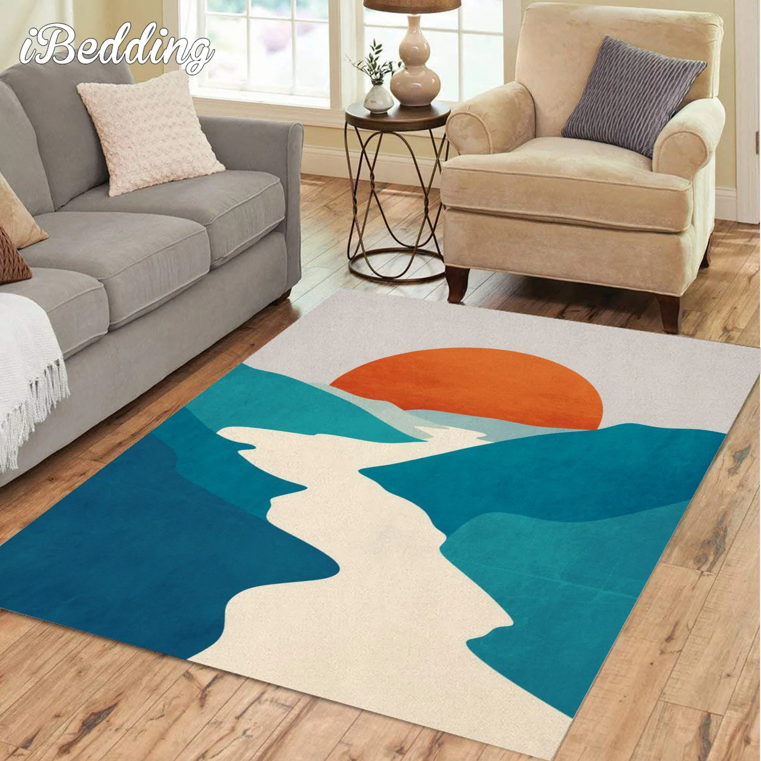 Abstract Carpet Living Room Rugs Landscape Tone Lounge Rug Entrance Door Mat Floor Bedroom Hallway Decoration